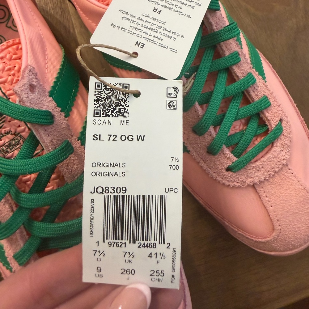 adidas SL 72 OG W Glow Pink / Green / Core Black - Picture 10 of 10